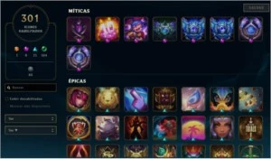 Conta D4, 153 skins - League of Legends LOL