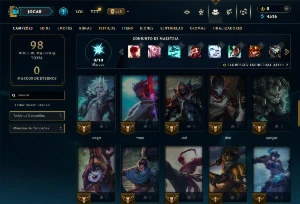 Conta Diamante 1 com 50 Champs e 10 Skins ( 75 PDL ) - League of Legends LOL