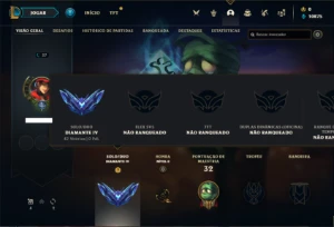 Conta diamante 4 com 25 Champs e 2 Skins - League of Legends LOL