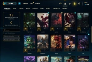 Conta Diamante 4 com 31 Champs e 3 Skins - League of Legends LOL