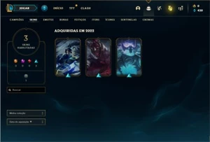 Conta Diamante 4 com 31 Champs e 3 Skins - League of Legends LOL
