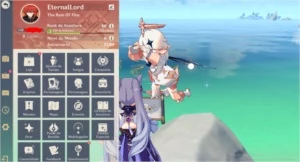 AR 45 KEKING C1/DILUC / QIQI + BANNER GARANTIDO - Genshin Impact