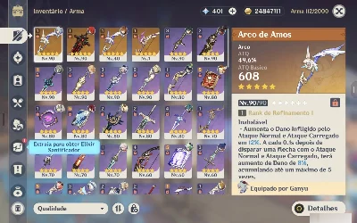 Conta Lvl 58 - Genshin Impact