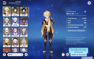 Conta Lvl 58 - Genshin Impact