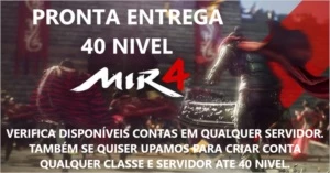 PRONTA ENTREGA 40 NIVEL. E QUALQUER SERVIDOR E CLASSE - MIR4