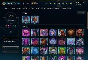 Platina 1 com 35 Champs e 14 Skins - League of Legends LOL