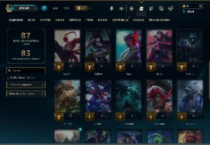 Platina 1 com 35 Champs e 14 Skins - League of Legends LOL