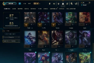Platina 1 com 35 Champs e 14 Skins - League of Legends LOL