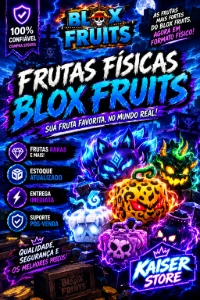 [KITSUNE] FRUTAS FISICAS BLOX FRUITS MENOR PREÇO - Roblox