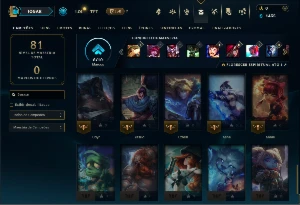 Platina 4 com 45 Champs e 3 Skins - League of Legends LOL