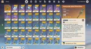 AR10 - Xiao + Lança Primitiva de Jade + 41 tiros - Genshin Impact