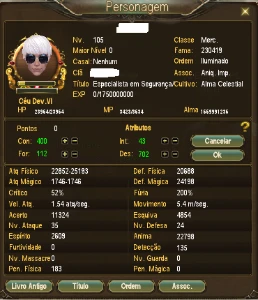 Conta Perfect World (LUG) Cassiopeia (MERCENÁRIO) PW