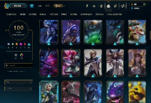 Esmeralda 3 com TODOS os Champs e 100 Skins +9 Vitoriosas - League of Legends LOL