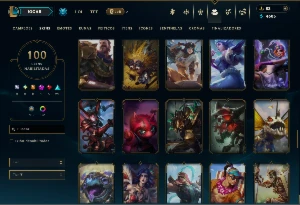 Esmeralda 3 com TODOS os Champs e 100 Skins +9 Vitoriosas - League of Legends LOL