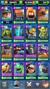 Clash Royale CV 14 Campeão Rainha Arqueira e Rei Esqueleto