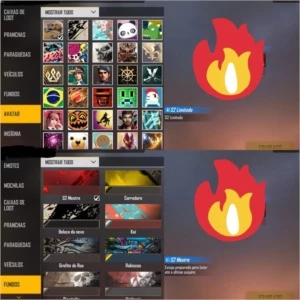 CONTA RARA COM TODOS OS PASSES, FULL GEMADA!! - Free Fire
