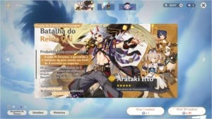 Conta Genshin AR48 + 3300 Pprimogens + 61 resinas frágeis - Genshin Impact