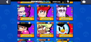 Brawl Stars 28k com vários personagens full