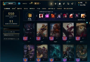 Unranked com TODOS os champs e 297 Skins ( MID / JG / TOP ) - League of Legends LOL