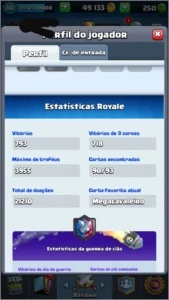 Conta lvl 10 - 3955 Troféus - Faltam apenas 3 lendárias. - Clash Royale