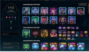 Conta Platina II com 52 champs e 30 skins - League of Legends LOL