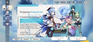 CONTA GENSHIN AR50 E MAIS 4 PERSONAGENS 5 ESTRELAS - Genshin Impact