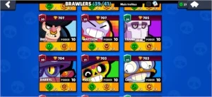 Conta SEMIFULL Brawl Stars 39 Brawlers(+Clube top 5 BR)