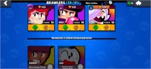 Conta SEMIFULL Brawl Stars 39 Brawlers(+Clube top 5 BR)