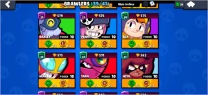 Conta SEMIFULL Brawl Stars 39 Brawlers(+Clube top 5 BR)
