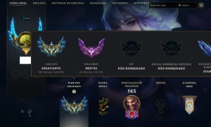 Conta Lol Challenger Flex/Mestre soloq Handlvl - League of Legends