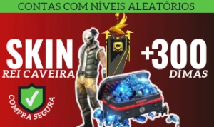 Conta Com 300 Dimas + Caixas De Armas - Free Fire