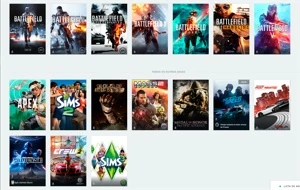 Conta Origin, Saga Battlefield Premium + outros jogos