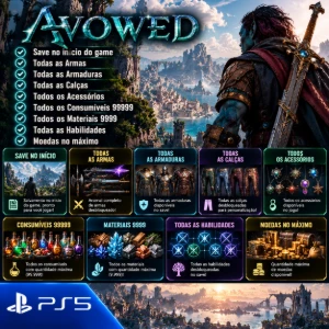 Avowed (PS5) - Todas as armas, armaduras, calças, acessórios - Outros