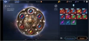 Conta EU53, Nv 74 cm 87k de poder. Possui 2 chifres heroico - MIR4