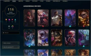 Conta lol TODOS compeões, lvl. 227, 116 skins habilitadas - League of Legends