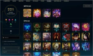Conta lol TODOS compeões, lvl. 227, 116 skins habilitadas - League of Legends