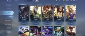 Conta Mobile Legends Com 158 Skins E 900 Diamantes