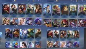 Conta Mobile Legends Com 158 Skins E 900 Diamantes