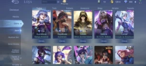 Conta Mobile Legends Com 158 Skins E 900 Diamantes
