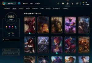 Conta Lol 285 Skins Mmr Ouro/Plat - League of Legends