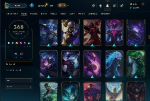 Conta Lol 368 Skins|Todos Os Bonecos|439 Rp - League of Legends