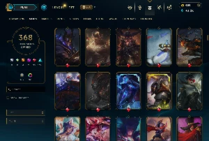 Conta Lol 368 Skins|Todos Os Bonecos|439 Rp - League of Legends