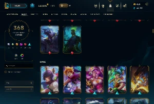 Conta Lol 368 Skins|Todos Os Bonecos|439 Rp - League of Legends