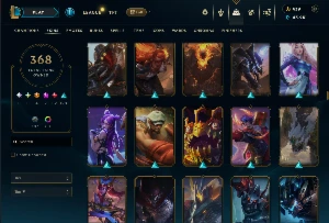 Conta Lol 368 Skins|Todos Os Bonecos|439 Rp - League of Legends