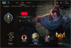 Conta de LOL - Solo: Prata IV | Flex: Gold V - League of Legends