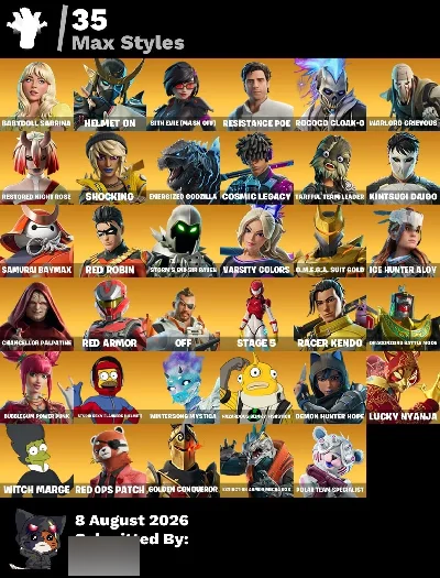 Conta Fortnite 101 Skins com 5150Vb | Aloy | Mizuki | Ezio