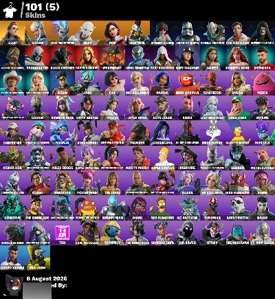 Conta Fortnite 101 Skins com 5150Vb | Aloy | Mizuki | Ezio