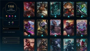 Conta LV 289 / 142 champs, 166 skins(17 lend, 3 ult, 1 mit) - League of Legends LOL