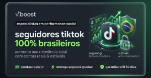 Seguidores Tiktok 100% Brasileiros | Garantia Real - Redes Sociais