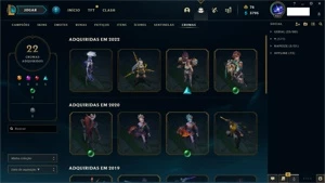 Conta - Diamante 3 - 716 Skins - League of Legends LOL